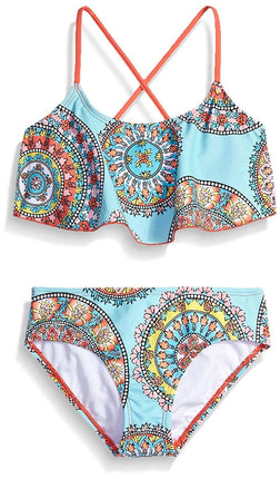 Kanu Surf Girls' Alania Flounce Bikini Beach Sport
