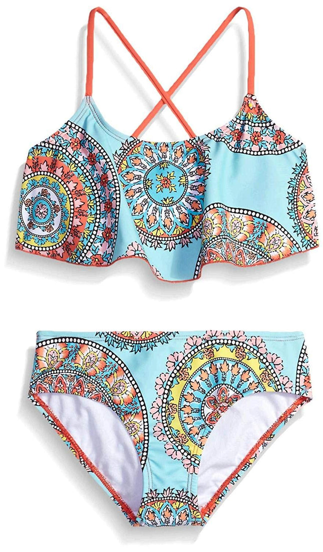 Kanu Surf Girls' Alania Flounce Bikini Beach Sport