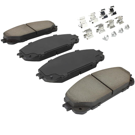 QUALITY-BUILT Premium Ceramic Front Brake Pads (1001-1709C) Compatible with Jeep Cherokee 2017-2014
