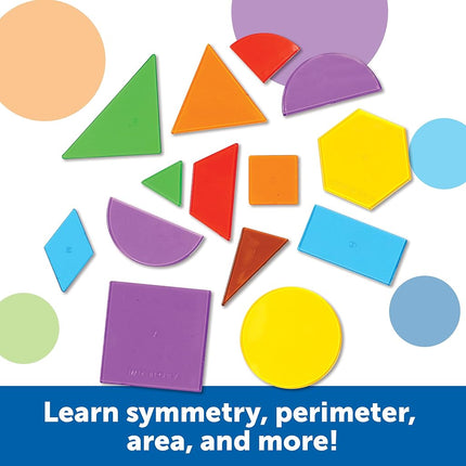 Learning Resources Bucket of Translucent Shapes