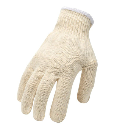 Safety gloves white cotton bbq heat liners grilling work glove men cooking women knitted cotton Pack of 12