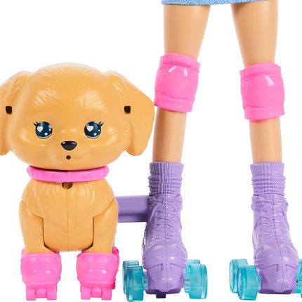 Barbie Pets Skate and Run Brunette Doll