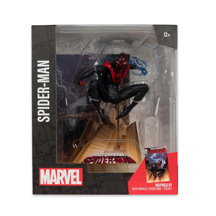 McFarlane Marvel Spider-Man 1:10th Scale Collectible with Scene (Miles Morales: Spider-Man #1) Toys