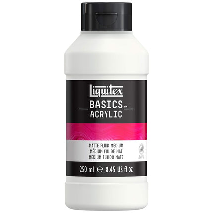 Liquitex Basics Matte Fluid Medium, 8.79-oz Bottle
