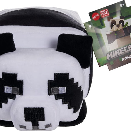 Minecraft Basic Panda Plush, Video-Game Character Soft Doll, Collectible Toy Gift for Ages 3 Years & Older