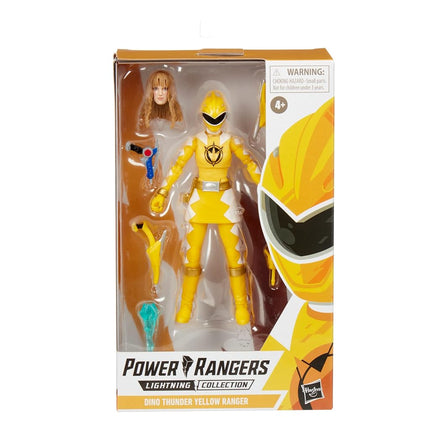 Figura de acción de los Power Rangers Lightning Collection | Ranger amarillo de Dino Thunder