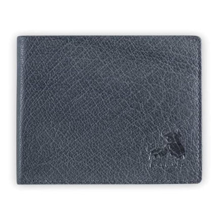 Cartera Bifold de Cuero para Hombre con RFID y Ventana Abatible para ID en Marrón Búfalo Vintage, Gris Búfalo Salvaje, Clásico