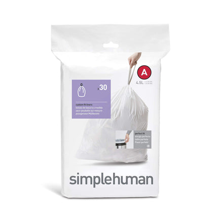 Simplehuman code A custom fit liners, (30 liners),