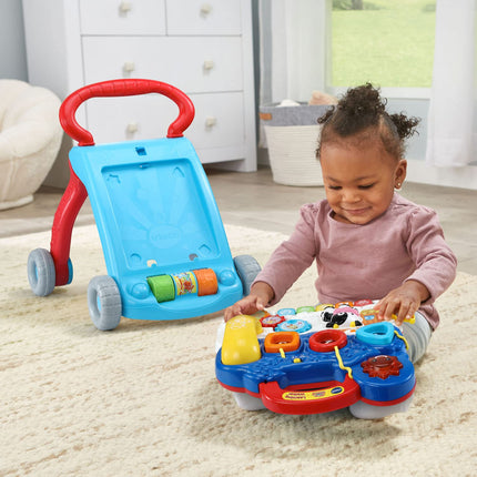 Andador de aprendizaje VTech Sit-To-Stand (embalaje sin frustraciones), azul