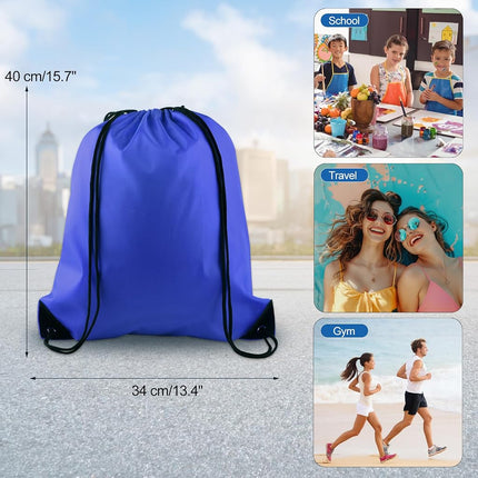 KUUQA 20 Pcs Drawstring Backpack String Sport Bag Sack Cinch Gym Backpack Bulk for School Gym Sport Traveling