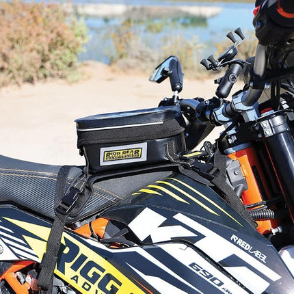 Nelson Rigg Waterproof Hurricane Dual Sport/Enduro Tank Bag, Black/Grey