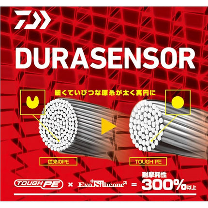 Daiwa PE Line UVF Saltiga Dura Sensor x 8 + Si2, No. 6, 328.1 yd (300 m), Multicolor