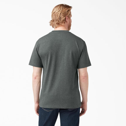 Dickies Men's Heavyweight Crew Neck Short Sleeve Tee T-Shirt, Hunter Green Heather, 3XL Big