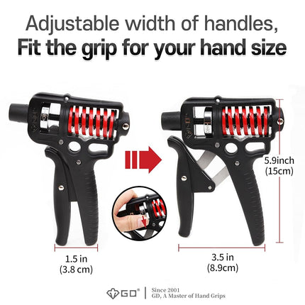 GD ULTRA Grip Strength Trainer Forearm Hand Grip Strengthener 20~70kg