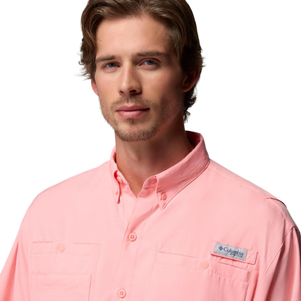 Columbia Men's PFG Tamiami II Short Sleeve Shirt, Sorbet, 2X