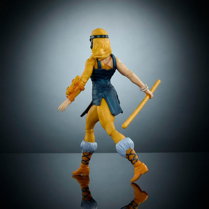 Masters of the Universe Origins & Thundercats Action Figure, Cheetara Toy, 1980s Crossover, 5.5-inch Posable with Removable Armor, Staff & Mini Comic