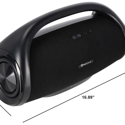 Rockville Canon-XXL Portable Bluetooth Speaker Subwoofer 60W TWS 24H Battery Waterproof EQ SD/USB AUX Perfect for Party Outdoor Use