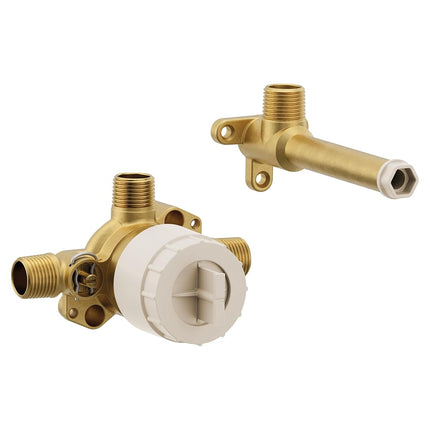 Moen WMV130CIS M-Pact Single Handle Wall Mount Filler High Flow Tub Faucet Rough-in Valve with CC/ICS Connections, or Unfinished