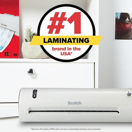 Scotch Matte Thermal Laminating Pouches, Ultra Clear with Matte Finish, Letter Size 8.9 in x 11.4 in, 50-Pack
