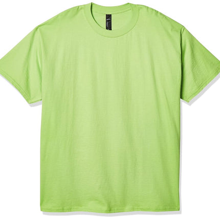 Hanes Unisex T-Shirt, Beefy Classic Crewneck Cotton Tee, Light Blue, Large