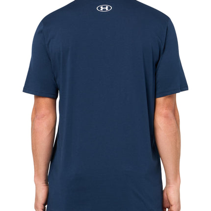 Under Armour Men's Left Chest Lockup Short Sleeve T Shirt, (409) Academy / / White, Large