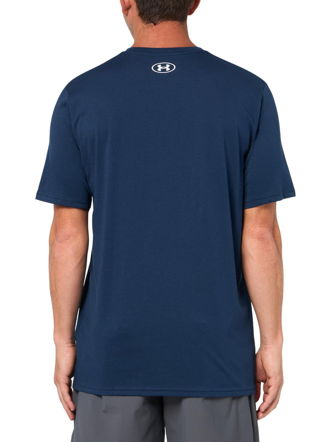 Under Armour Men's Left Chest Lockup Short Sleeve T Shirt, (409) Academy / / White, Large