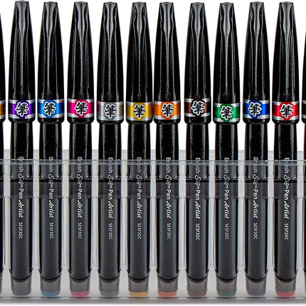 Pentel Sign Pen Micro Brush 12 Pack SESF30CPC12
