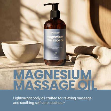 Magnesium Massage Oil for Sore Muscles, Feet, Joints and Leg Cramps, Helps with Sleeping and Post-Workout Recovery, for Sensitive Skin, 8 fl oz by M3