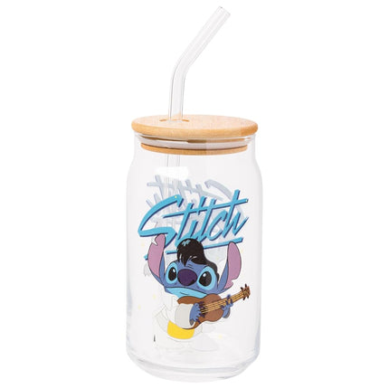 Silver Buffalo Disney Lilo and Stitch Glass Tumble