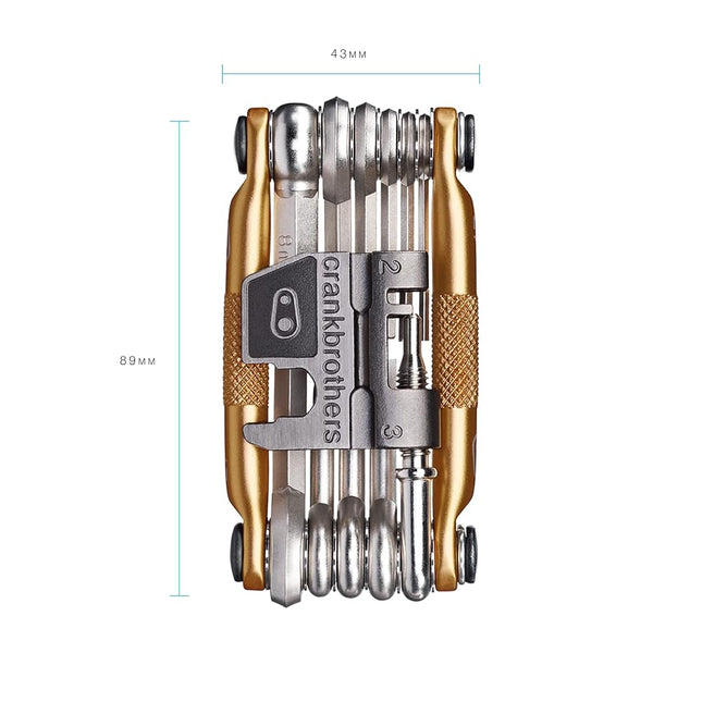 Crankbrothers 10755 Multi Bicycle Tool 17-Function, Gold