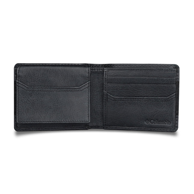 Columbia Men's RFID Slim Bifold Wallet With ID Window, Black Two Tone, One Size, Everyday Bifold Wallet-multiple Card Slots, Id Window