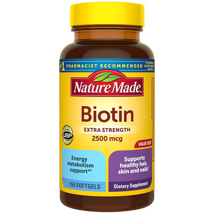 Nature Made High Potency Biotin (B7) 2500 mcg. Sof