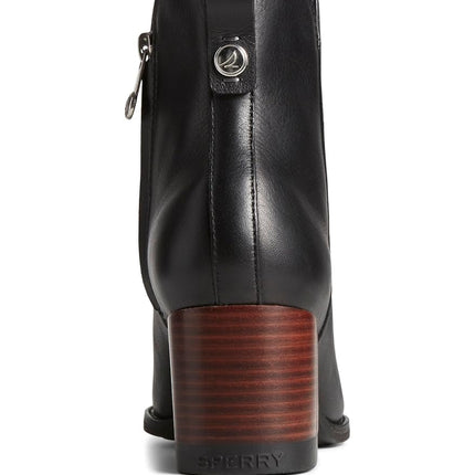 Sperry Women's Seaport Heel Boot, Black, 8.5 M US