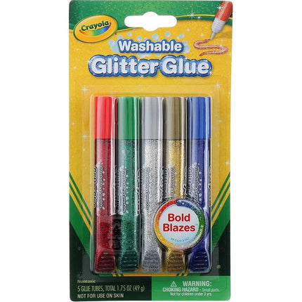 CRAYOLA Washable Glitter Glue Pens .35Oz