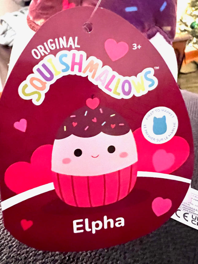Peluche Squishmallows de 5 pulgadas - Únete al escuadrón de San Valentín 2023 de juguetes de peluche (Elpha (Magdalena))