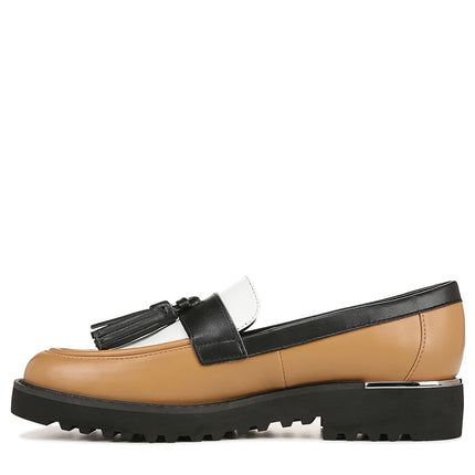 Franco Sarto Women's Urban Loafer, Brown Colorblock Multi, 8 Wide