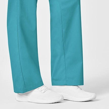 WonderWink 501ATEALXS Wonder Work Women's Pull-On Cargo Pant, Teal Blue, Standard-XS Size