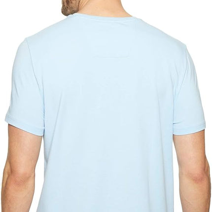Nautica Men's Short Sleeve Solid Slim Fit V-Neck T-Shirt, Noon Blue, XXL