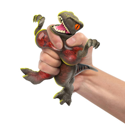 Heroes of Goo Jit Zu Jurassic World Rebirth Dino Rampage Velociraptor, Super Squishy And Stretchy, With Rampage Action Chomping Jaws