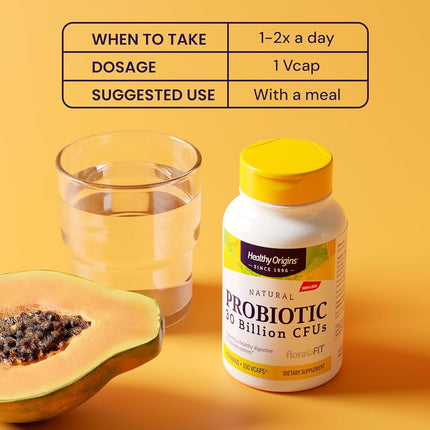 Healthy Origins Probiotic 30 Billion CFU's Shelf Stable, 150 Veggie Caps
