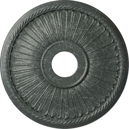 Ekena Millwork CM20BE1AGC Berkshire Ceiling Medallion, Hand-Painted Athenian Green Crackle, 20 1/8" OD x 3 7/8" ID x 1 7/8" P (Fits Canopies up to 6 3/8")