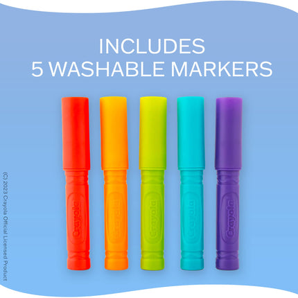 Crayola Bathtub Markers With Mystery Color, 4 fun bright colors!
