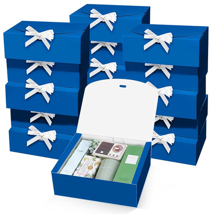 PEKGRIL 15 PCs Gift Boxes with Lids, Blue 10X8X4 I