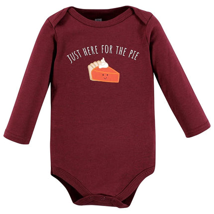 Hudson Baby unisex-baby Cotton Long-sleeve Bodysuits, Hello Autumn, 0-3 Months