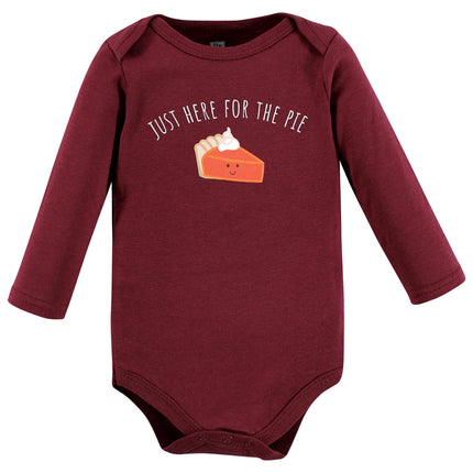 Hudson Baby unisex-baby Cotton Long-sleeve Bodysuits, Hello Autumn, 0-3 Months