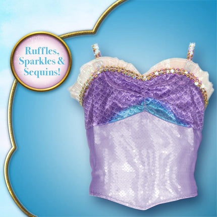 Disney The Little Mermaid Ariel’s 2 Piece Dress - Mermaid Under The Sea Fashion Outfit