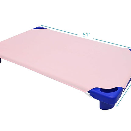 American Baby Company Juego de 10 sábanas de percal 100% algodón para cunas de guardería estándar, rosado, 23" x 51"