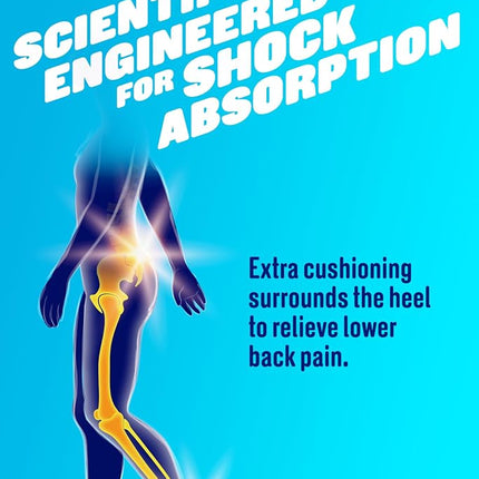 Dr. Scholl's Heavy Duty Support Insoles for Men - Designed for Big & Tall Men 90+kg, Wide Feet, Shock Absorbing, Arch Support, Distributes Pressure, Trim to Fit Inserts, 1 Pair, UK Size 7-12