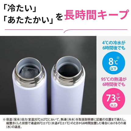 Zojirushi Su-AA36-CP Stainless Steel Mug, Water Bottle, 12.2 fl oz (360 ml), Screw Type, Dishwasher Safe, Seamless Stopper, Only 2 Cleaning Points, Sunset Beige