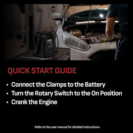 Schumacher SJ1330 Rechargeable AGM Jump Starter for Gas, Diesel Vehicles - 1000 Amps with Air Compressor and 12V DC, USB Power Station